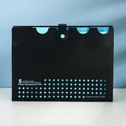 AZZAKVG Office Supplies 5 Pockets Expanding File Folder With Labels, File Organizer Paper Document Utility Folder