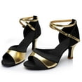thumbnail image 1 of AZZAKVG Women Ladies Dancing Rumba Waltz Prom Ballroom Latin Ballet Dance Singles Shoes, 1 of 9