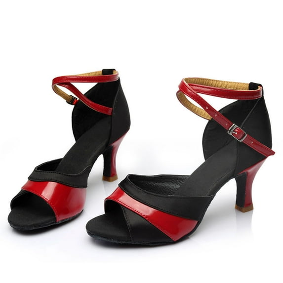 AZZAKVG Women Ladies Dancing Rumba Waltz Prom Ballroom Latin Ballet Dance Singles Shoes