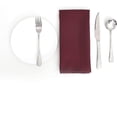 thumbnail image 1 of AZZCIA Waffle Stripe Napkin Set of 4 (19“×19"), Solid Washable for Christmas Dining, Wedding or Party, Wine Red, 1 of 5