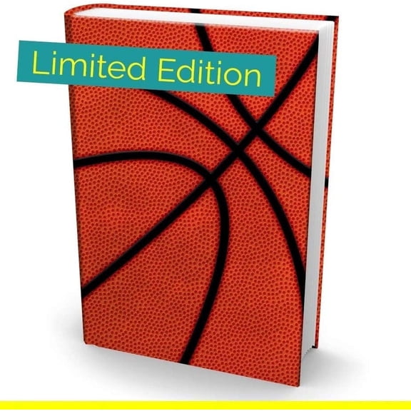 AZZS Jumbo 9" x 11" Nylon Stretchable Book Cover School Book Protector, 1 Ct Cool Book Sox (Basketball)