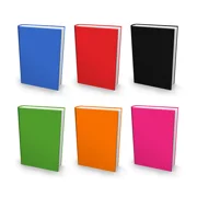 AZZS Jumbo 9" x 11" Nylon Stretchable Book Cover School Book Protector, 6 Pack.