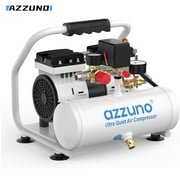 AZZUNO Air Compressor 1 Gallon 1.6CFM@90PSI Oil Free 60dB Ultra Quiet Compressor
