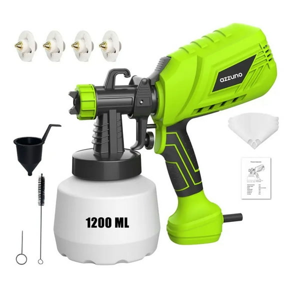 AZZUNO High Pressure Paint Sprayer 1200ML HVLP Power Electric Spray Gun 700W DIY Works