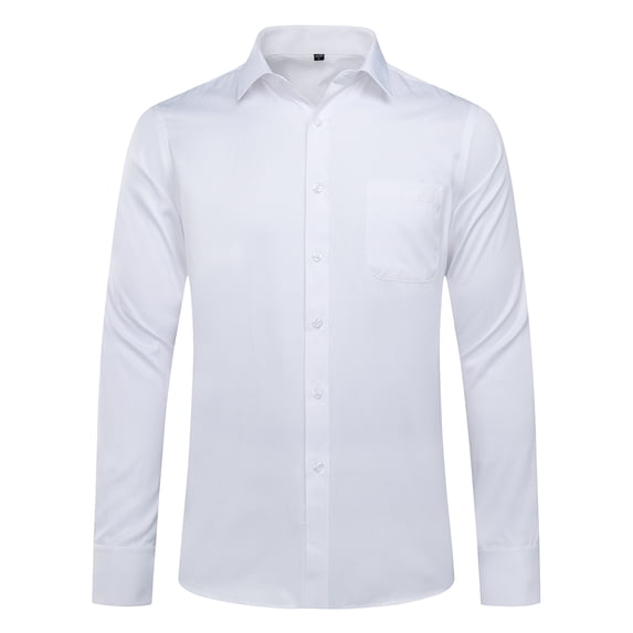 AZoiNM Men's French Cuff Dress Shirt Slim Fit Long Sleeve Business Casual Polyester