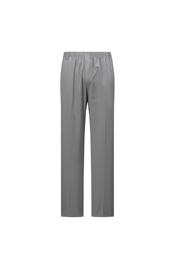 Men's High Waisted Wide Leg Casual Pants 100% Cotton Relaxed Fit Straight Fall Trousers