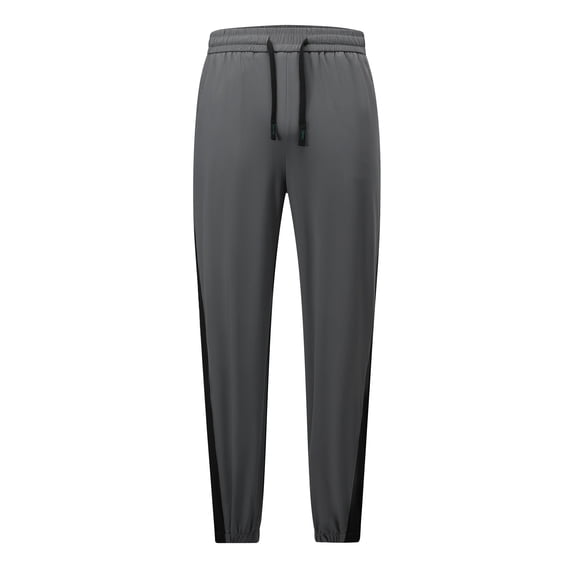 AZoiNM Men's Loose Fit Joggers Colorblock Ankle Cuff Drawstring Nylon Spandex Outdoor Casual Pants