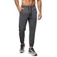 thumbnail image 1 of AZoiNM Men's Loose Fit Joggers Colorblock Ankle Cuff Drawstring Nylon Spandex Outdoor Casual Pants, 1 of 8