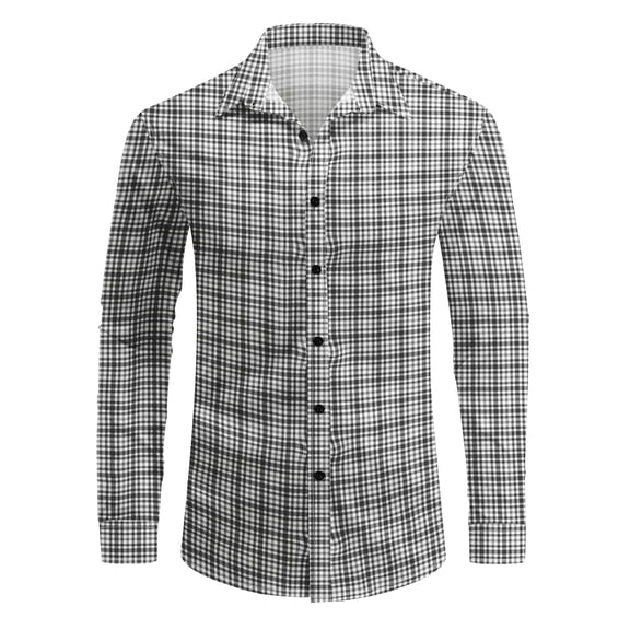 AZoiNM Men's Printed Long Sleeve Casual Shirt Button Down Collar Thin Comfort Fit