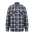 thumbnail image 1 of AZoiNM Men's Slim Fit Brushed Flannel Plaid Shirt Long Sleeve Button Down Shirt for Fall, 1 of 7