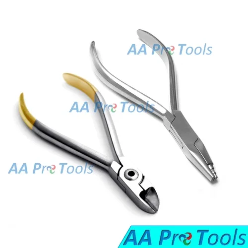 Aa Pro: Set Of 2 Tweed Loop Forming Pliers And Hard Wire Cutters Adjusting Wire