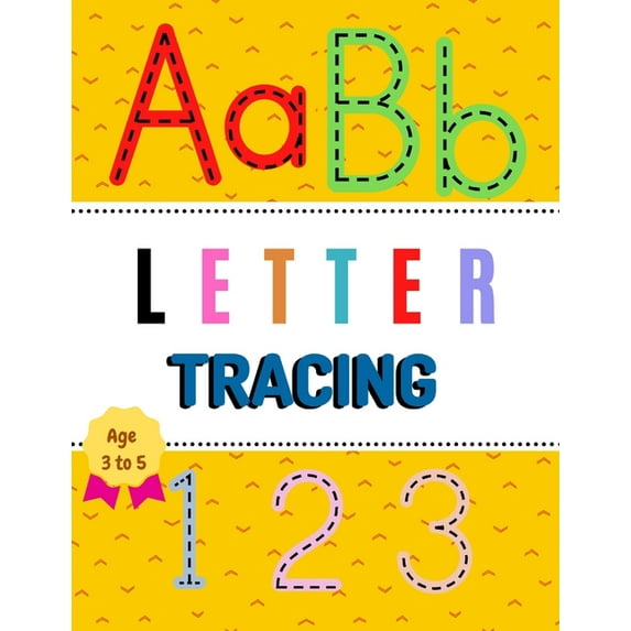 AaBb Letter Tracing Age 3 to 5 123: Alphabet Handwriting Practice Workbook For Pre-K And Kindergarten. Size (8.5x11 ) pages 110, Bonus - Blank Handwriting Practice Paper and Number Tracing paper (Pape