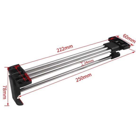 AaHanging Bar For Clothes RetractableTopMount Wardrobe Rail Clothes Hanger Towel Coat Racks Closet Rod