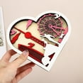 AaSFJEG 2024 Valentine's Day Windmill Ferris Heart Shaped Table
