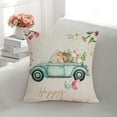 AaSFJEG Adjustable Car Seat Easter Bunny Pillow Cover European Cushion