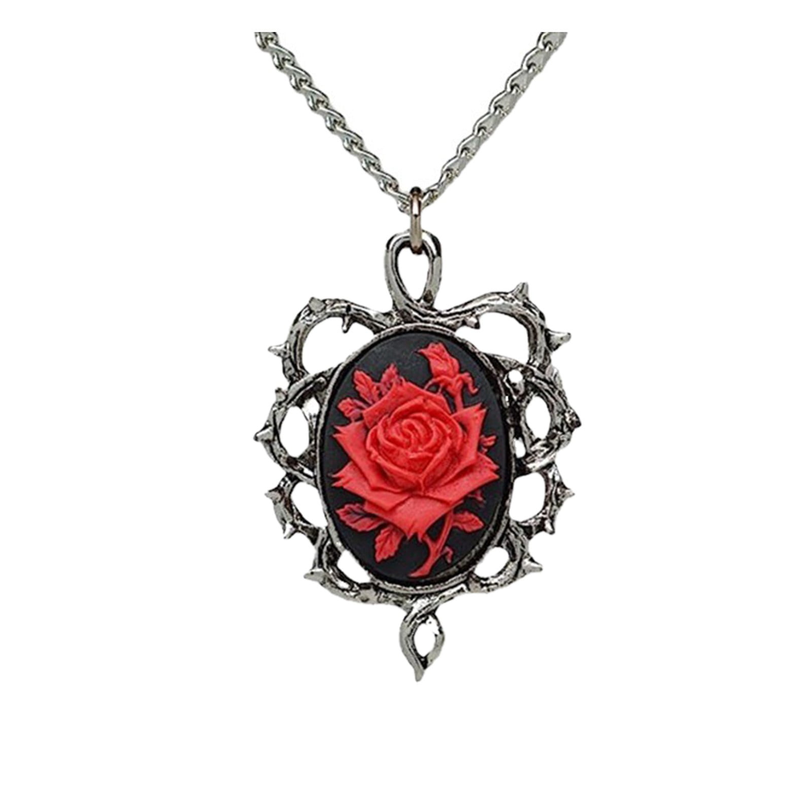 AaSFJEG Alloy Small Bee Necklace Hexagonal Geometric Necklace Green Gem