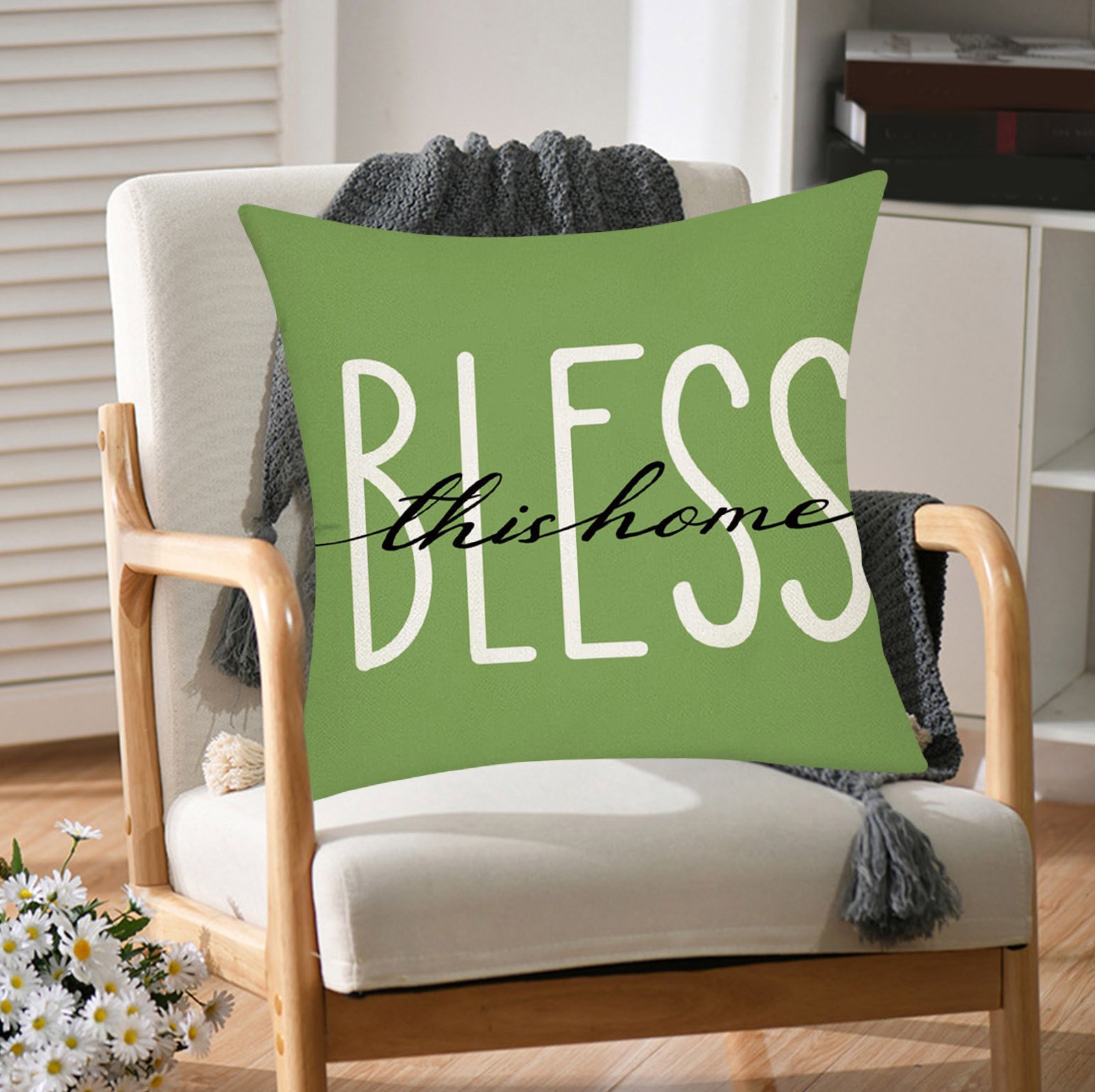 AaSFJEG Anime for Pillow Vase Leaves Linen Pillow Cover Sofa Headboard