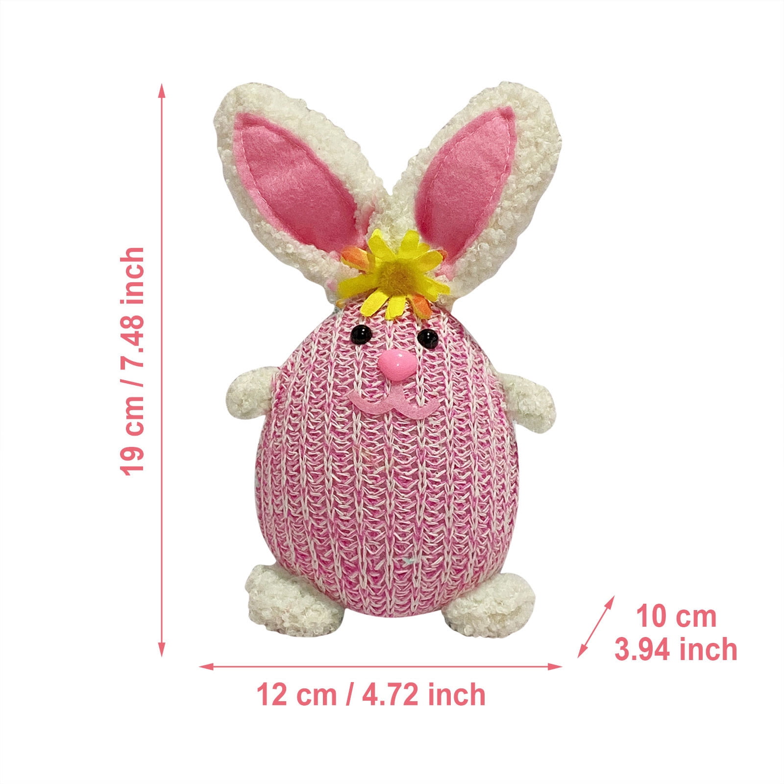 AaSFJEG Decor 2025 Party Easter Bunny Plush Decor Witch tomte Swedish