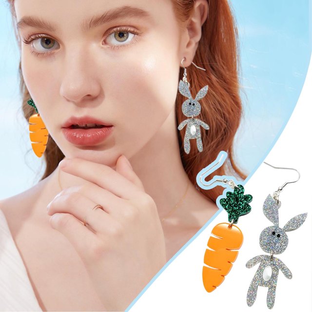 AaSFJEG Earrings for Women Silver Love Heart Design Studded Earrings