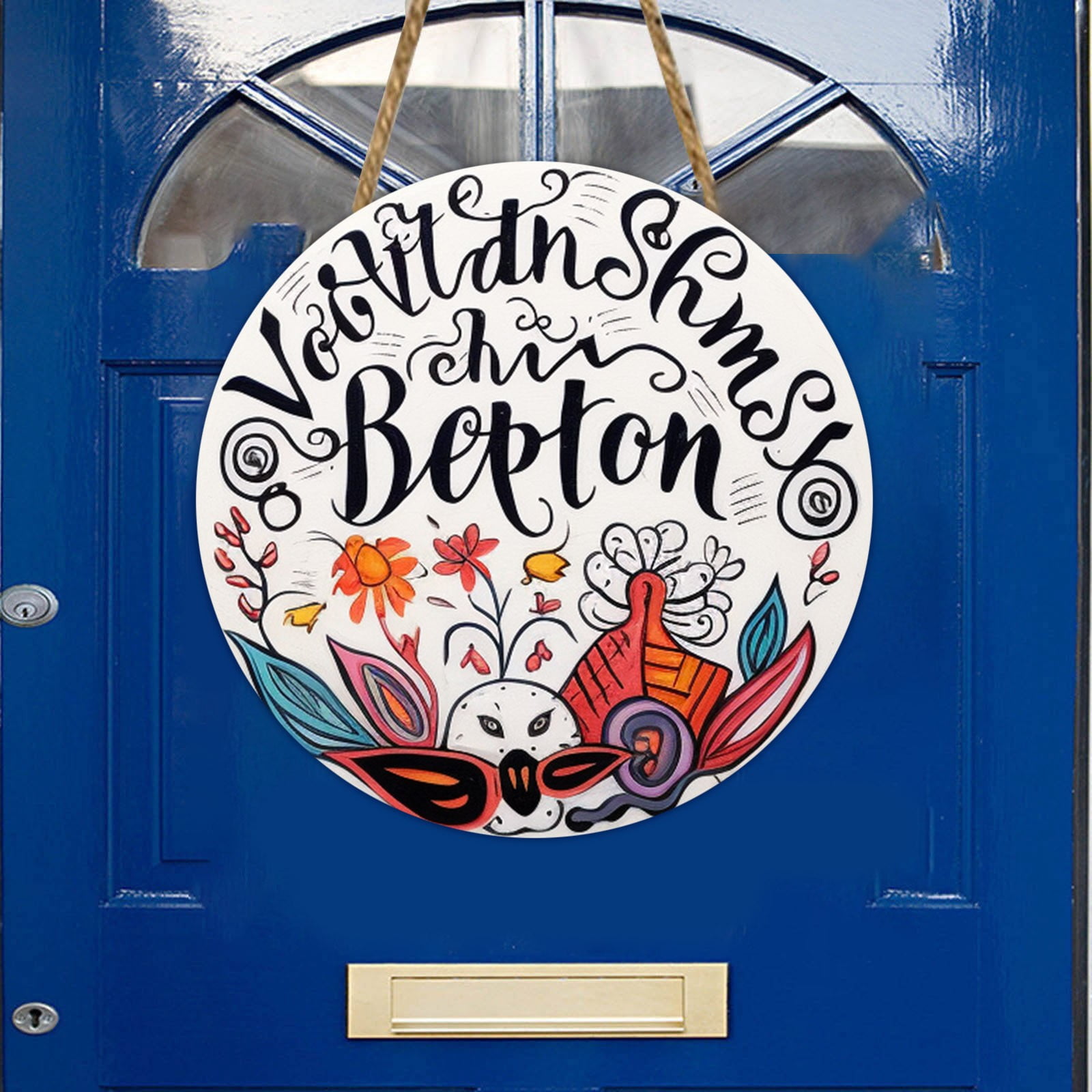 AaSFJEG Easter Egg Sign Rustic and Easterly for Any Home Decor Wood