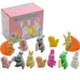 AaSFJEG Home Toy 12pc Easter Set Easter Egg Cartoon Egg Open Eggshell