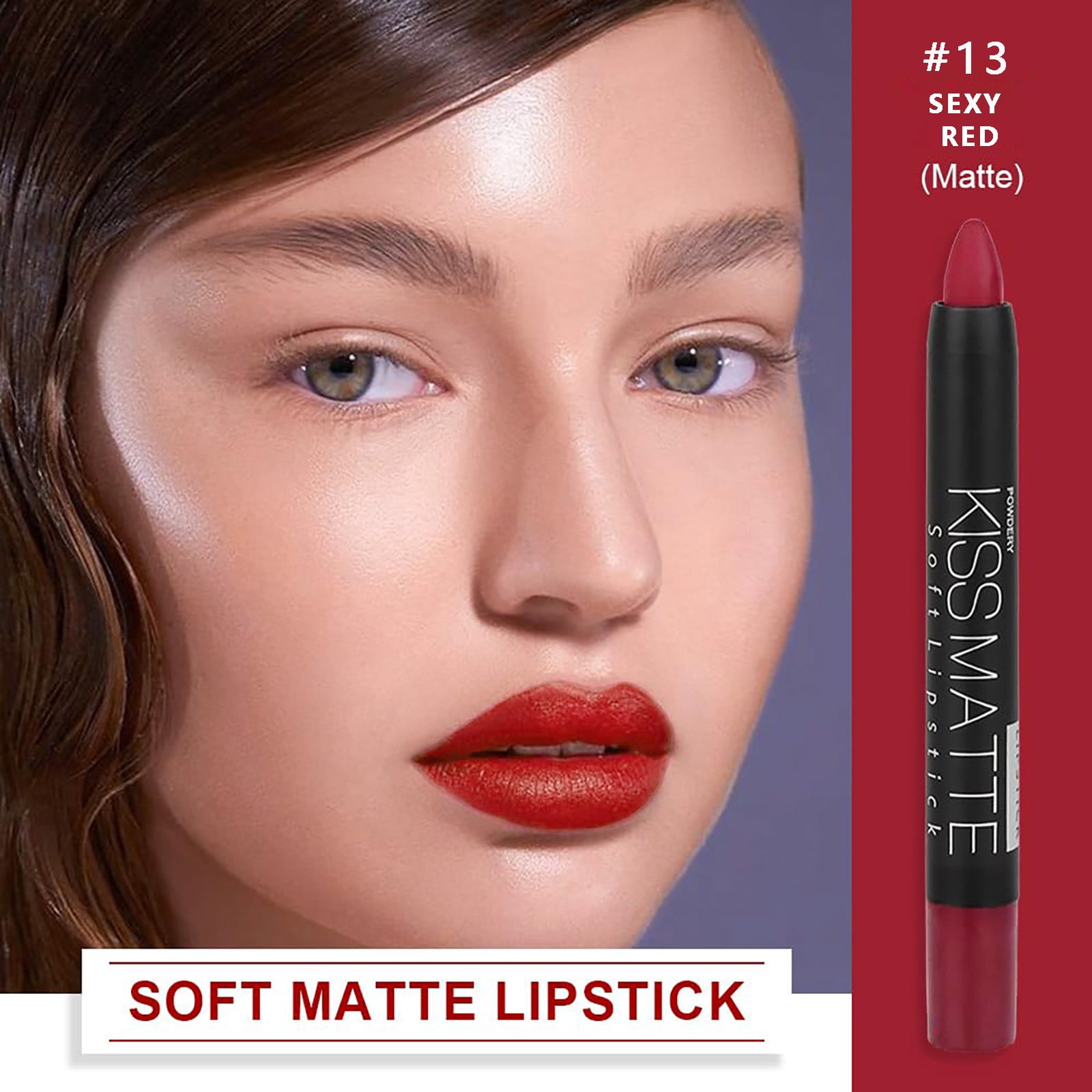 AaSFJEG Lipstick Color Rotatable Lipstick Pen Color Display Lip Color
