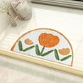 AaSFJEG Living Room Floor Rugs Bathroom Rugs Circle Bath Mat Cute Sun