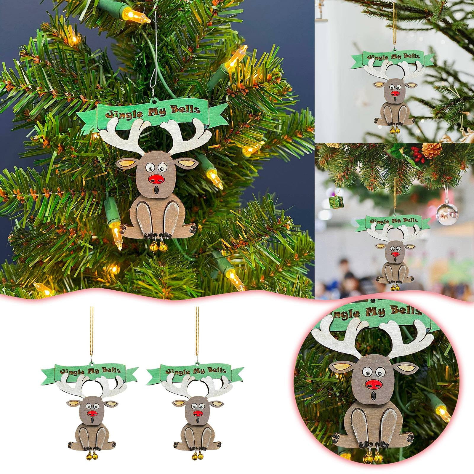 AaSFJEG Party 2025 Decor Jingle My Bells Funny Christmas Decorations Bell Decorations Funny
