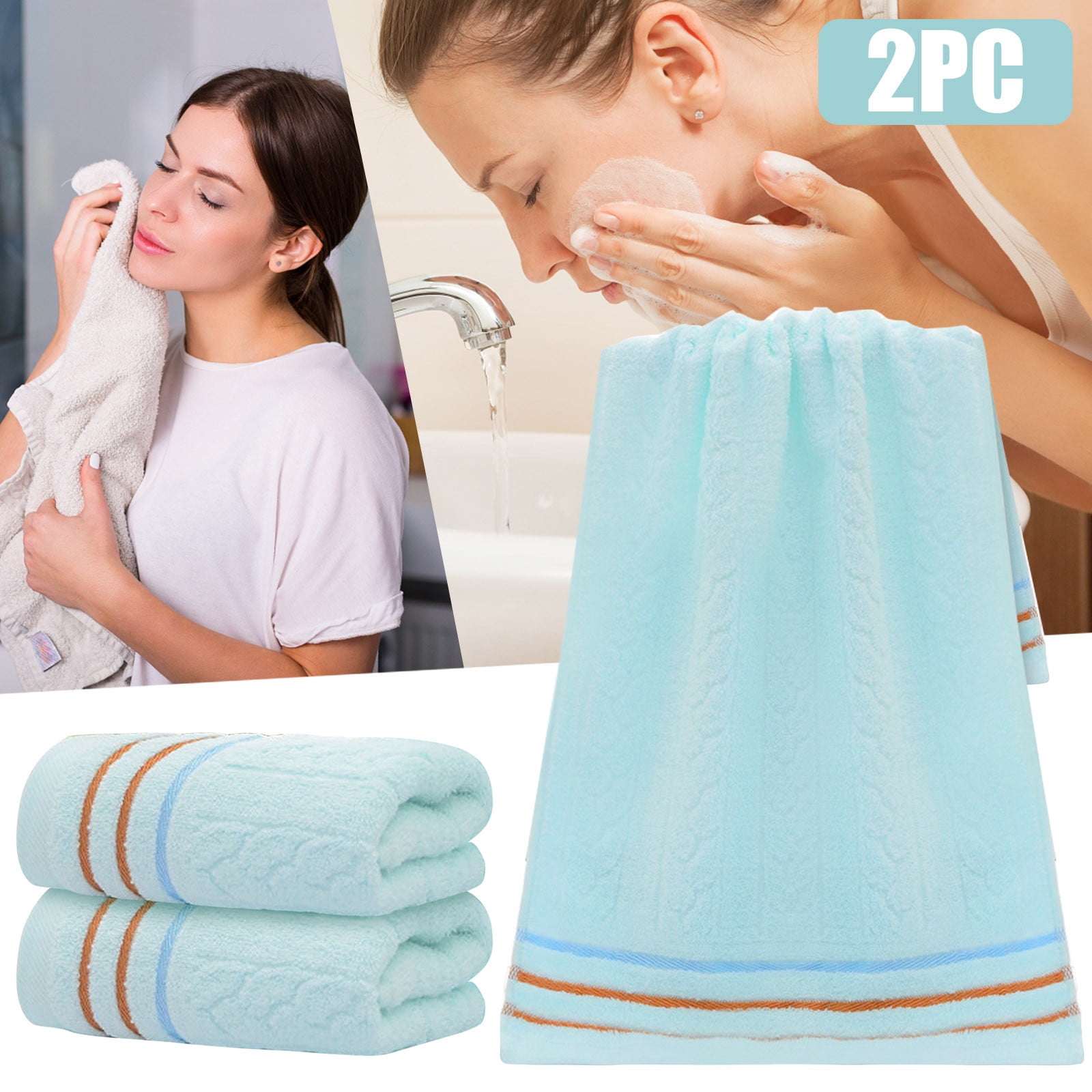 AaSFJEG Thin Towels Bath Towel Absorbent Clean and Easy to Clean Cotton Absorbent Soft Suitable for Kitchen Bathroom Living Room Walmart