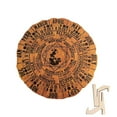 AaSFJEG Western Traditional Calendar Wheel Of Year Wooden Sign Full