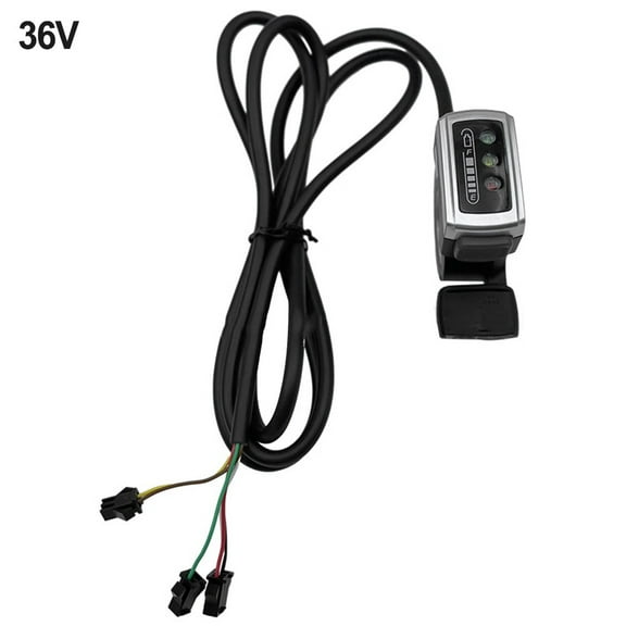 Aaaaaa24V 36V 48V 60V 106Dx Thumbthrottlefor Electric Bike With Switch Battery Status Finger Throttle Accelerator Handle