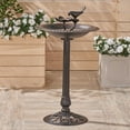 thumbnail image 1 of Aaden Outdoor Aluminum and Iron Bird Bath, Shiny Copper, 1 of 7