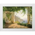 thumbnail image 1 of Aagaard, Carl Frederic 14x12 White Modern Wood Framed Museum Art Print Titled - View to the Amalfi Coast, 1 of 4