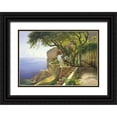 thumbnail image 1 of Aagaard, Carl Frederic 18x14 Black Ornate Wood Framed with Double Matting Museum Art Print Titled - Pergola in Amalfi, 1 of 4