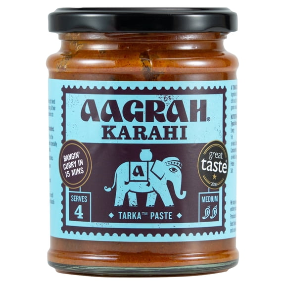 Aagrah Karahi Tarka Paste 270g, Imported from Britain