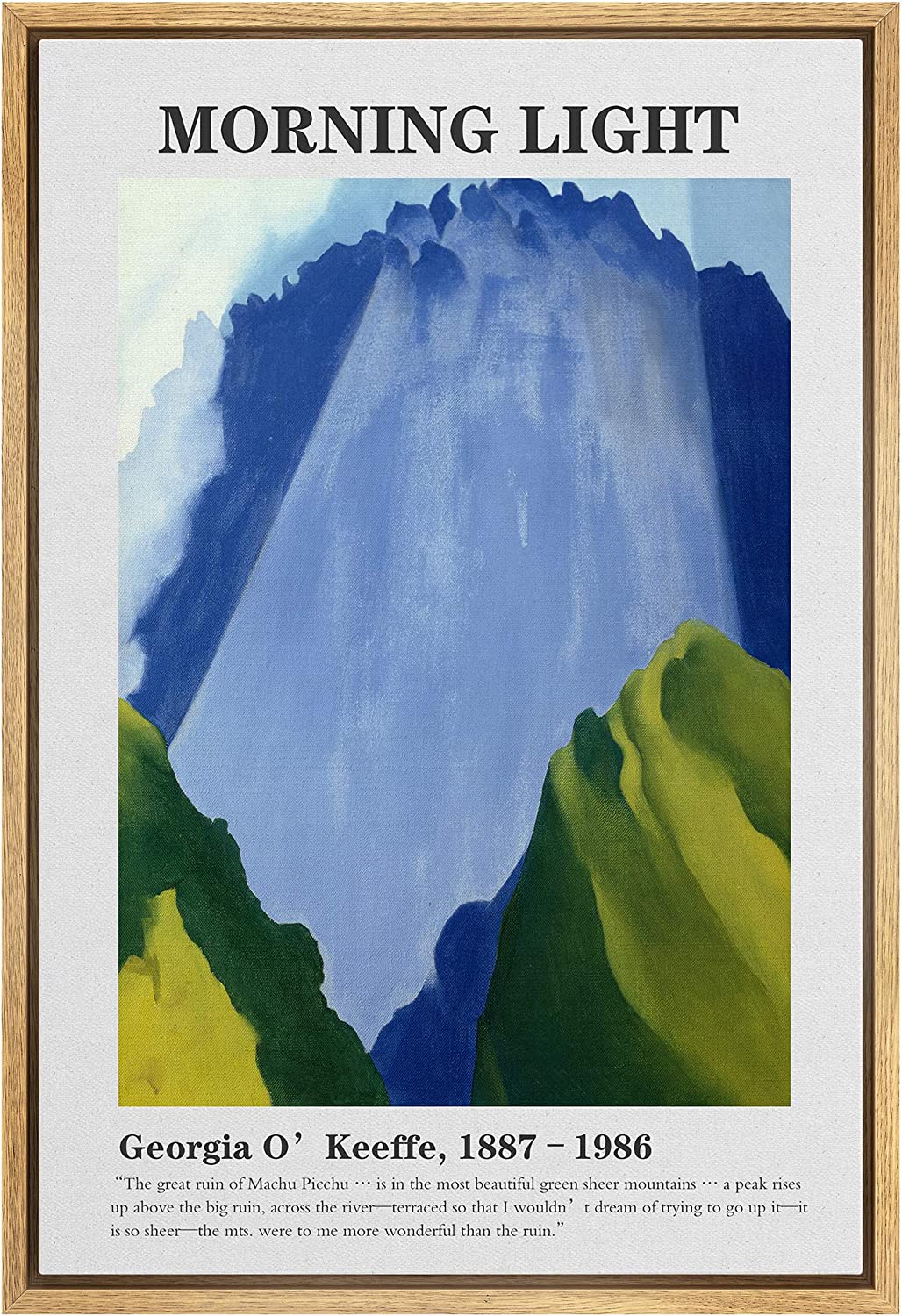 Aaheei Canvas Print Wall Art Morning Light Master Artist Georgia O ...