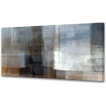 Aaheei Canvas Prints Abstract Wall Art Print Paintings Grey and Brown Home Decored and Ready to hang for Living Room Bedroom and Office Home Kitchen Artwork