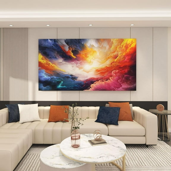 Aaheei Colorful Wall Art | Abstract Canvas Art | Pictures for Living Room Wall Decoration | Contemporary Home & Office Decor | Colorful Wall Art | Bedroom Decor Aesthetic