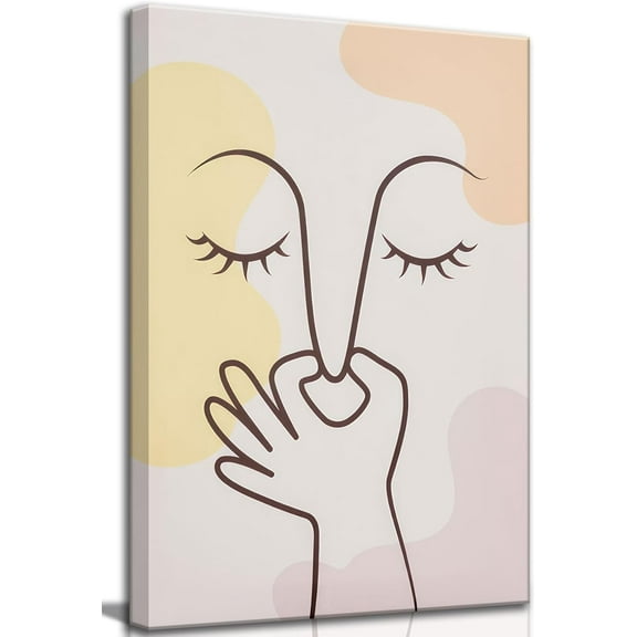 Aaheei Funny Cute Bathroom Canvas Wall Art Bad Smell Humor Eclectic Boho Toilet Painting Picture Wall Decor Poster Print Artwork for Washroom Restroom Home Decoration