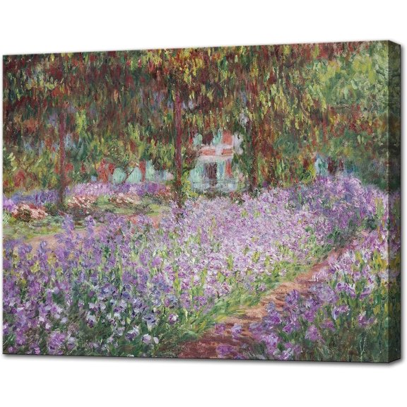 Aaheei Irises in Monet's Garden, 1900 - Canvas Art Wall Decor Painting Print