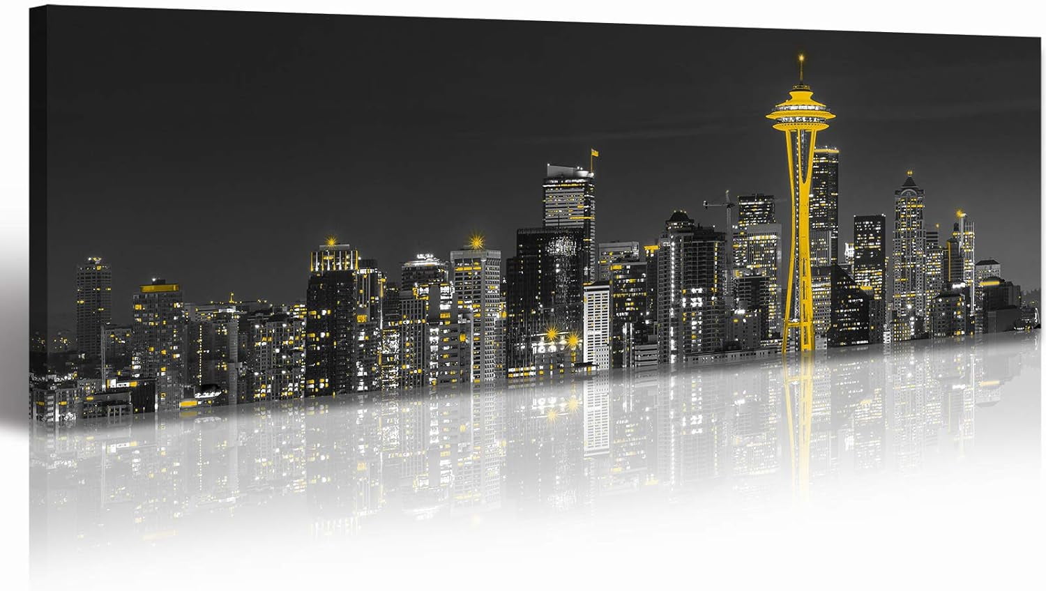 City Decorating Inspiration Reference: Aaheei Seattle Wall Art Canvas Washington Dc Wall Art Decor