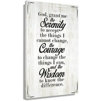 Aaheei Serenity Prayer Bible Verse Wall Art Inspirational Quotes Poster Famous Black And White Art Canvas Abstract Painting Pictures For Living Room Decorations