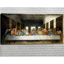Aaheei The Last Supper Vinci Wall Art Canvas Print, Classic Painting Reproduction Poster Decor for Bedroom Living Room Office