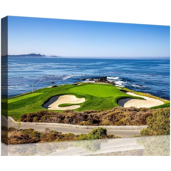 Aaheei USA California Golf Course Wall Art for Living Room Bedroom Bathroom Home Decorations Golf Course Picture Poster Print on Canvas Modern Artwork Ready to Hang