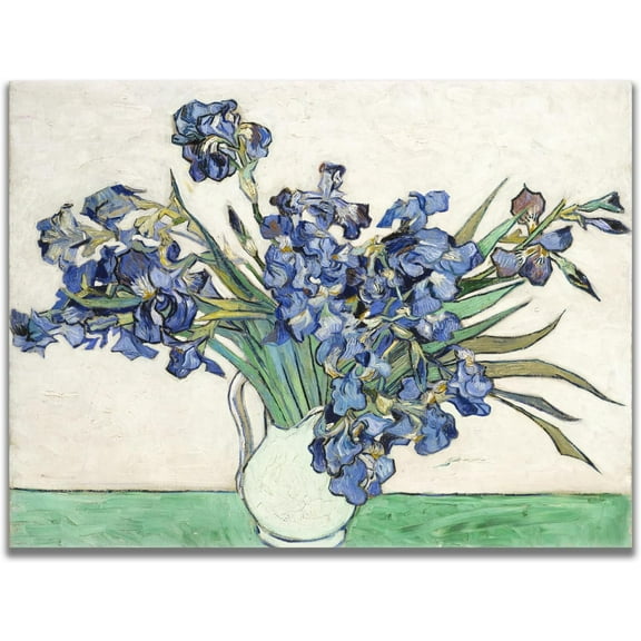 Aaheei Vincent Van Gogh Canvas Wall Art Irises Poster Vincent Van Gogh Vintage Botanical Flower Poster Minimalist Aesthetic Wall Decor Bedroom Living Room Office Cool Wall Decor