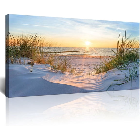 Aaheei Wall Decorations For Living Room Canvas Wall Art For Bedroom Modern Office Wall Decor Art Sun Beach Ocean View Wall Paintings Seascape Prints Pictures Artwork Mural Room Home Decor 8 x 10 in