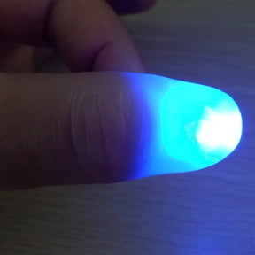 Aaihamo Flashing Finger Light, Glowing Thumb Light Props, Soft Realistic Led Light Finger for Magicians Close up Magic Gimmicks Props Magic Accessories
