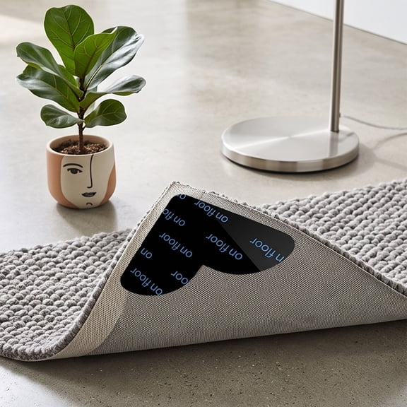 Aaihamo Non Slip Rug Grippers, Double Sided Rug Pad, Reusable Washable Rug Corner Grippe for Hardwood Floors and Tiles Keep Area Rugs Flat No Residues