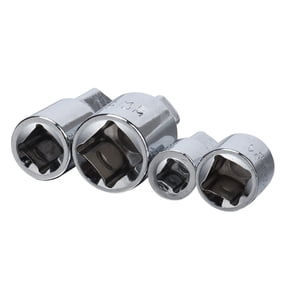 Aaihamo Socket Drive Adapter Reducer, 1/4" to 3/8" 1/2 Inch Impact Socket Converter, Vanadium Steel Drop Forged Heat Treated Drive Tool Adapter for Ratchets Wrenches