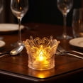 thumbnail image 1 of Aaihamo Vintage Glass Candle Holder, LED Electronic Candle Light, Ambient Desktop Decoration Night Light for Wedding, Party and Home Decor, 1 of 6
